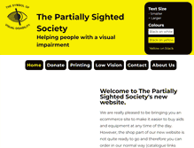Tablet Screenshot of partsight.org.uk